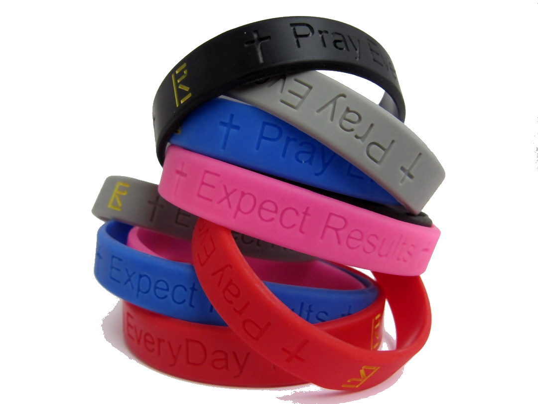 Pray Everyday Signature Wristband - Pick Two